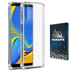  کاور دیامانته مدل shiny navy مناسب برای گوشی موبایل سامسونگ Galaxy A750 / A7 2018
