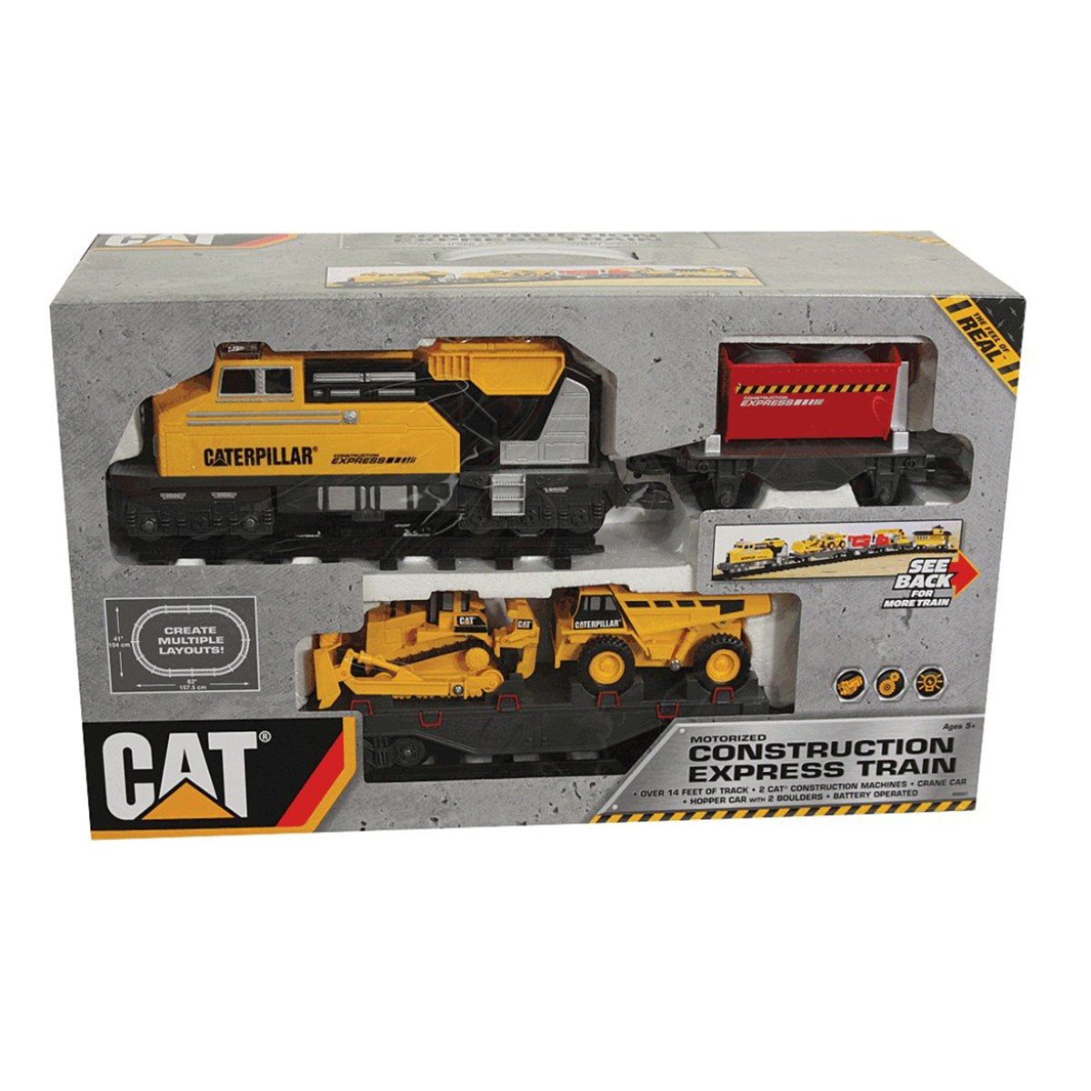 caterpillar construction express train set