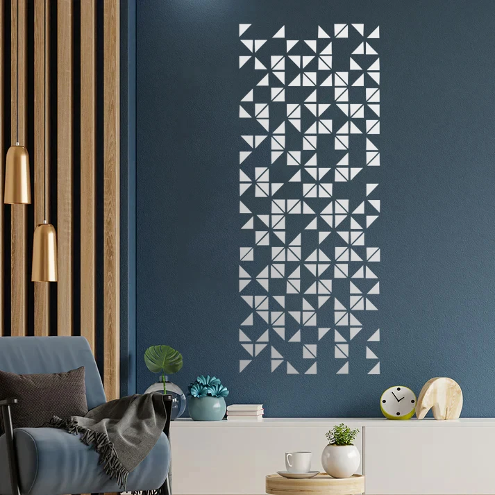 آینه پلکسی گلس مدل دکوراتیو کد N83 مجموعه 201 عددی