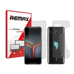Remax Resistant model transparent screen protector suitable for Asus ROG Phone II ZS660KL mobile phone along with the back protector