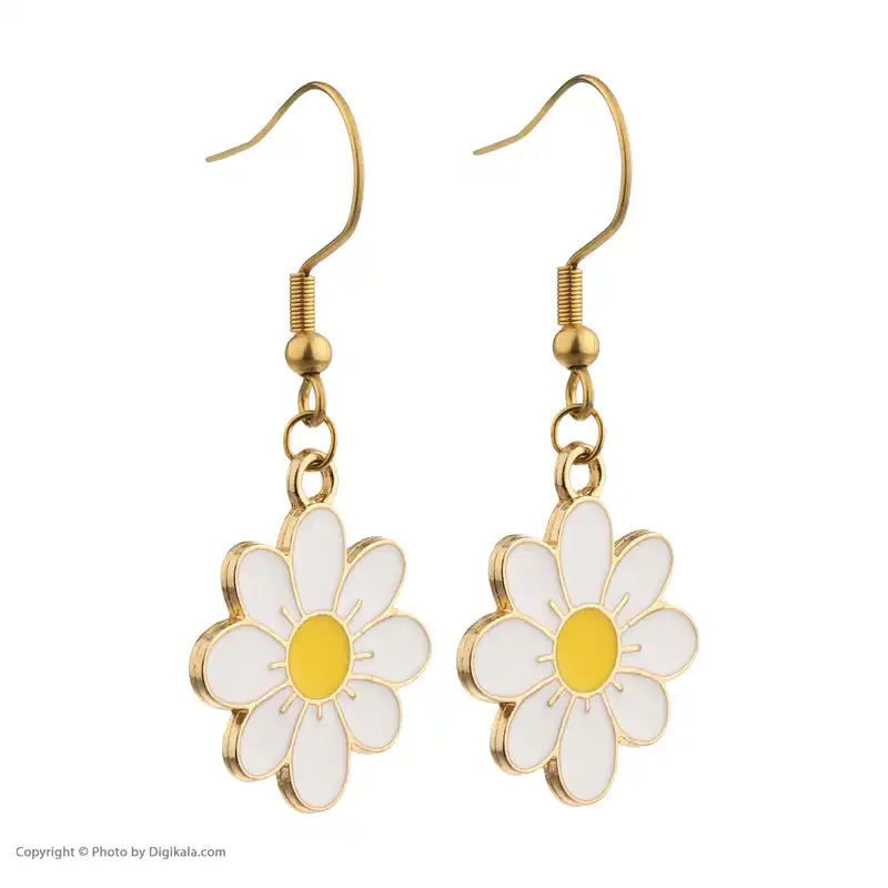 گوشواره زنانه مدل گل بابونه کد a10