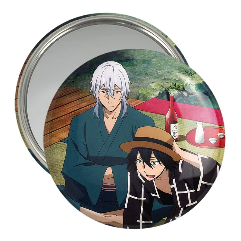 آینه جیبی خندالو مدل رانپو و فوکازاوا انیمه سگ های ولگرد بانگو  کد 11789