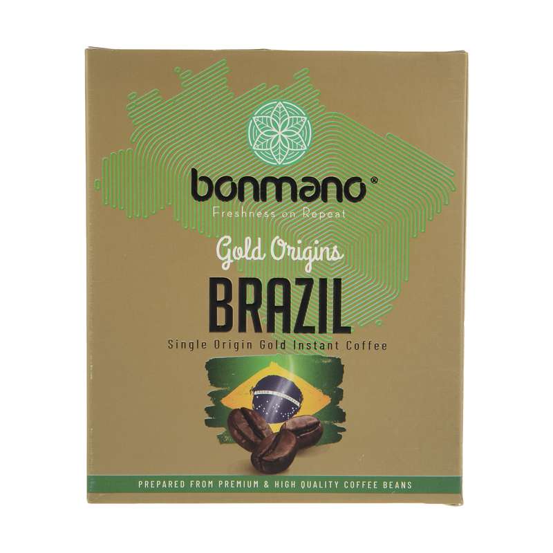 قهوه فوری گلد برزیل بن مانو - 2 گرم بسته 24 عددی