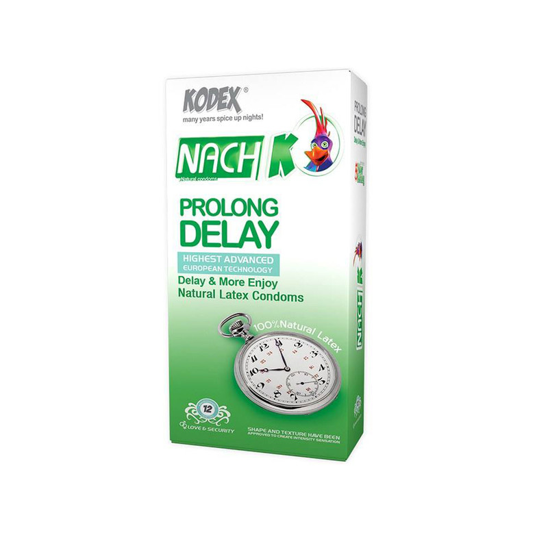 کاندوم ناچ کدکس مدل Prolong Delay مجموعه 2 عددی کاندوم ناچ کدکس مدل Prolong Delay مجموعه 2 عددی