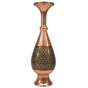 گلدان خاتم کاری طرح مس صراحی کد 30