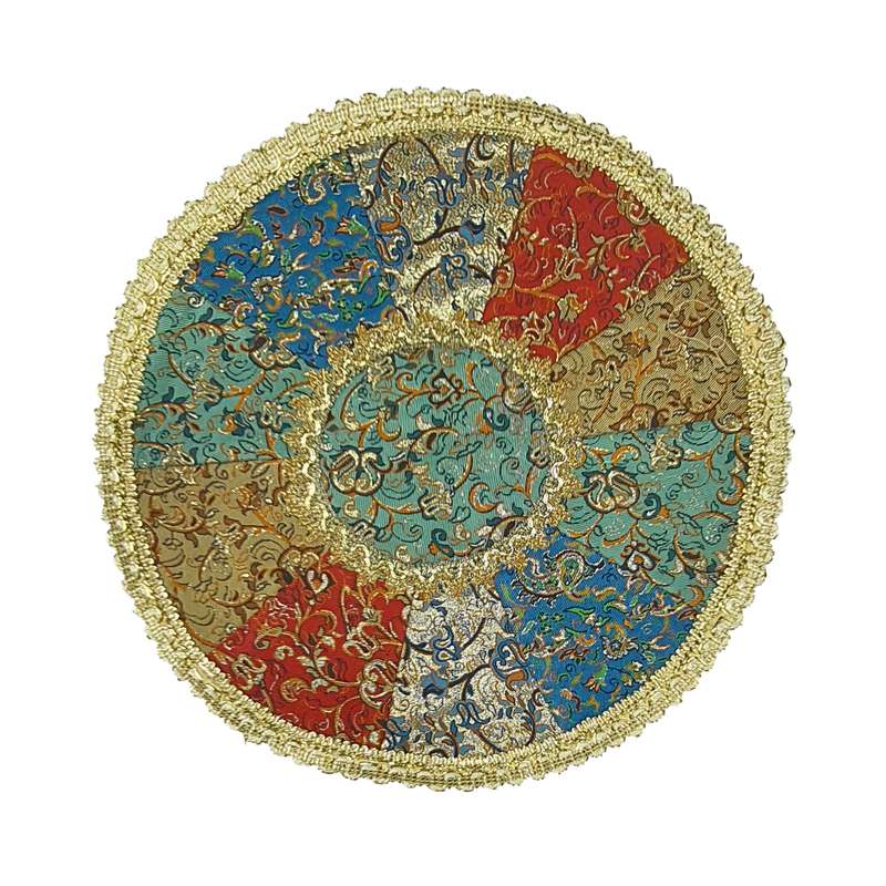 رومیزی ترمه مدل چهل تکه نسترن کد W143