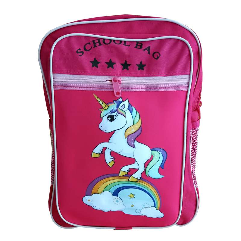 کوله پشتی مدل اسب و رنگین کمان کد UNICORN-RAINBOW-028