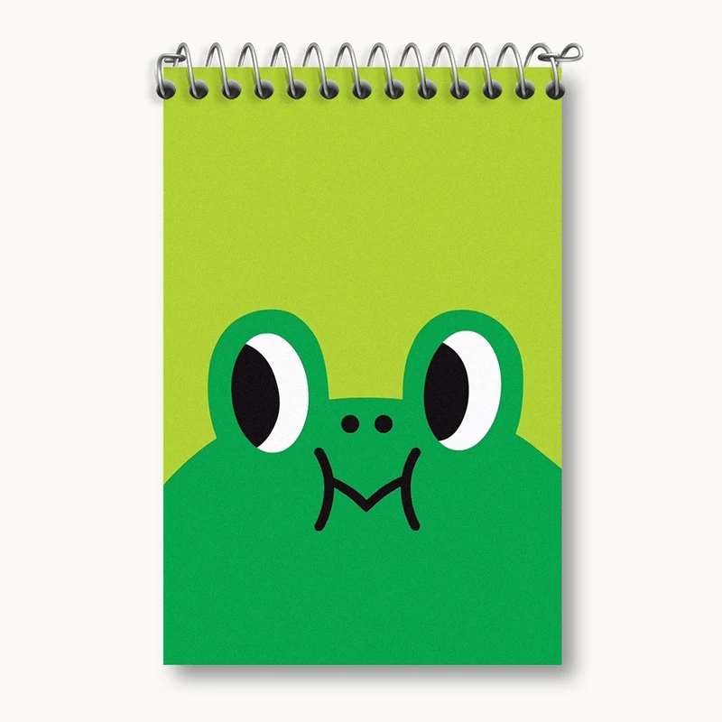 دفتر یادداشت 50 برگ خندالو مدل استیکر قورباغه کد F716