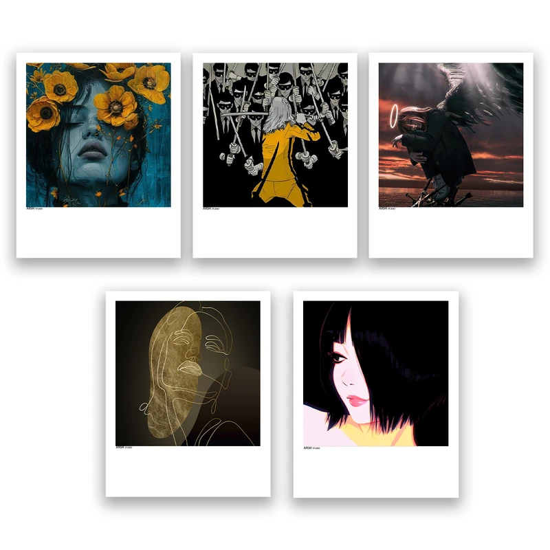 آویز تزیینی عرش مدل فانتزی کد Asa946 مجموعه پنج عددی