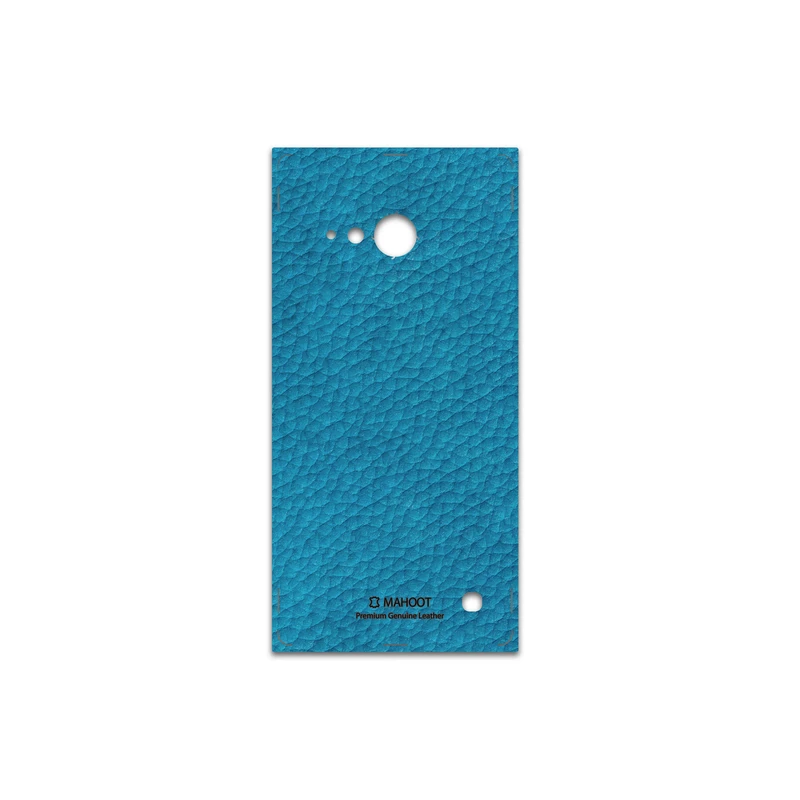 برچسب پوششی ماهوت مدل Blue-Leather مناسب برای گوشی موبایل نوکیا Lumia 730