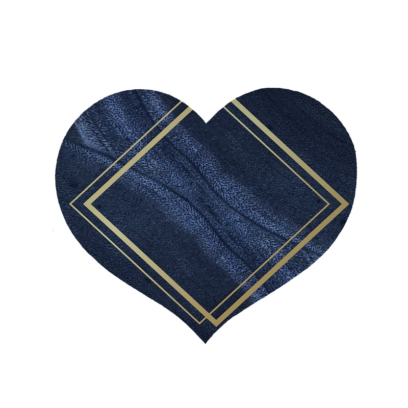 پادری مدل قلب طرح سنگ کد 8397 سایز 90 × 90 سانتی متر