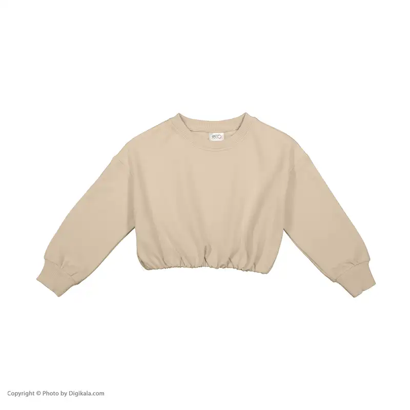 ست سویشرت و شلوار دخترانه جی بی جو مدل کراپ کد 671