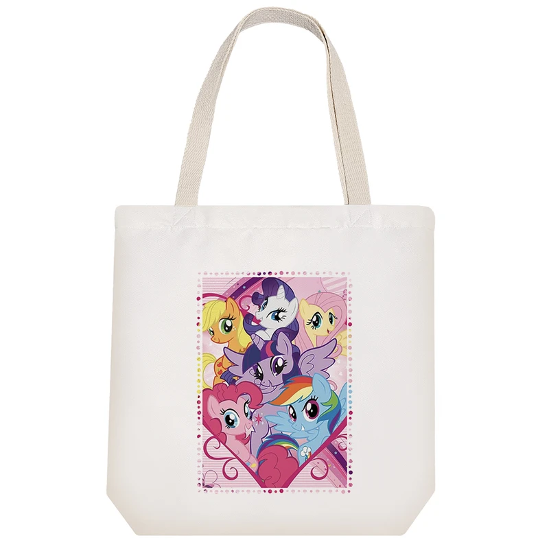 ساک خرید پارچه ای خندالو طرح اسب تک شاخ پونی کد 27