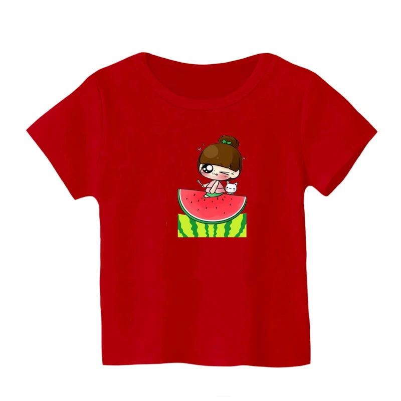 تی شرت آستین کوتاه بچگانه مدل دخترک یلدایی کد 16