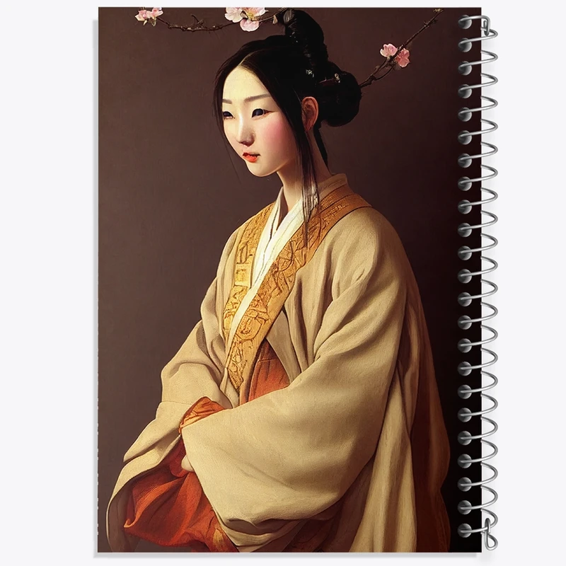 دفتر لیست خرید 50 برگ خندالو طرح زن ژاپنی کد F1149