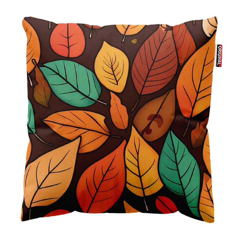 کوسن پاد آفرین طرح برگ و پاییز سایز 30*30 سانتی متر کد 754