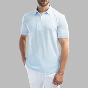 پولوشرت آستین کوتاه نیم زیپ مردانه ام کی مدل 30053