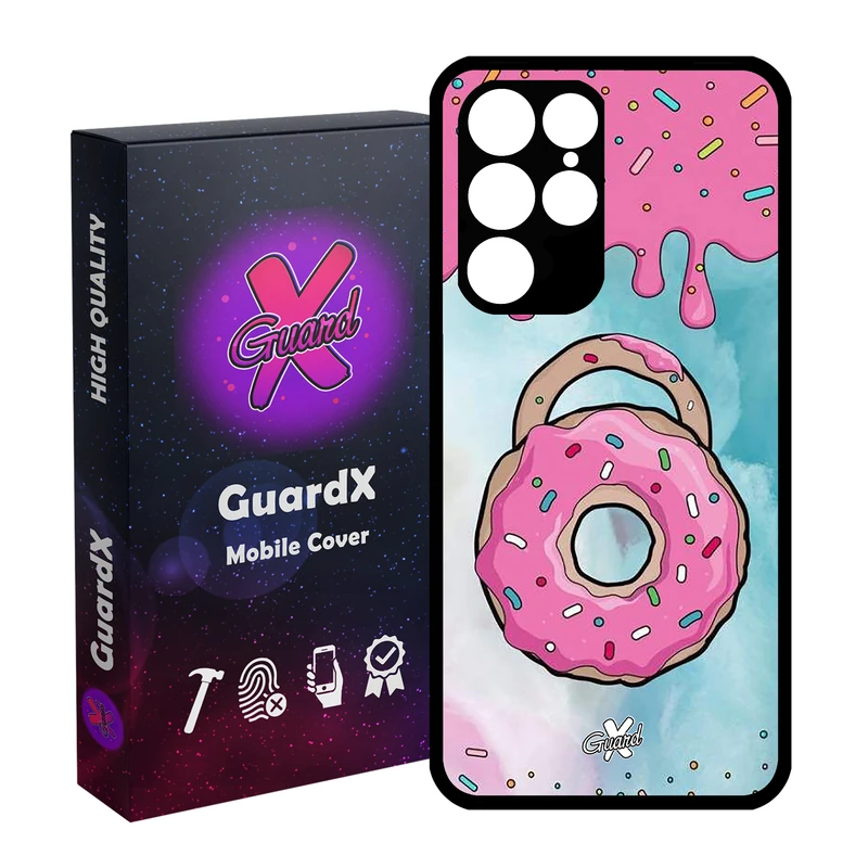 کاور گارد ایکس طرح Donut مدل Glass10069 مناسب برای گوشی موبایل سامسونگ Galaxy S22 Ultra
