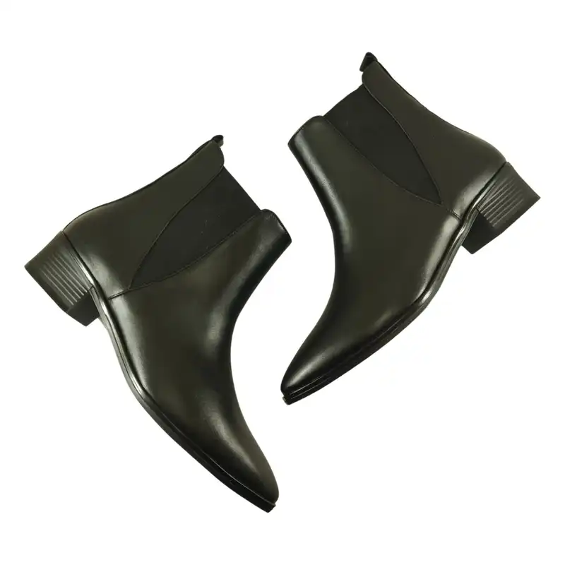 نیم بوت زنانه مدل چرم طبیعی کد 615.1