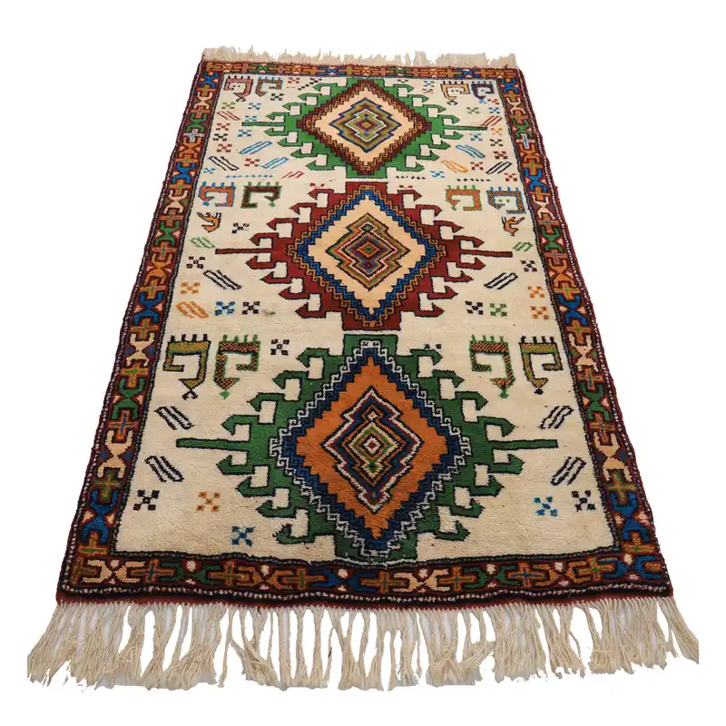 فرش دستباف دو و نیم متری طرح خراسان کد 4020582