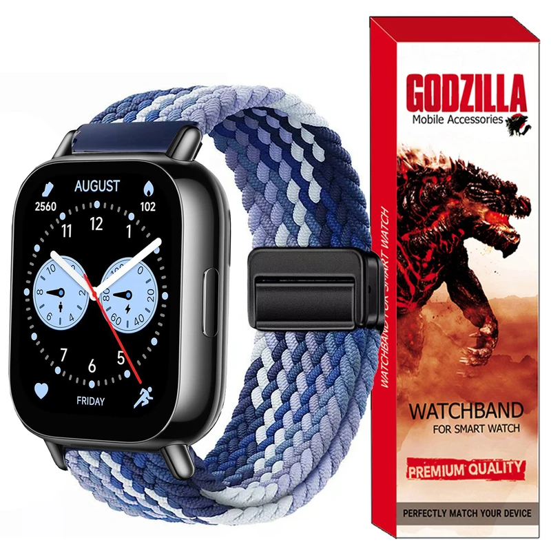 بند گودزیلا مدل BRAIDED مناسب برای ساعت هوشمند شیائومی Redmi Watch 5 Lite 22MM