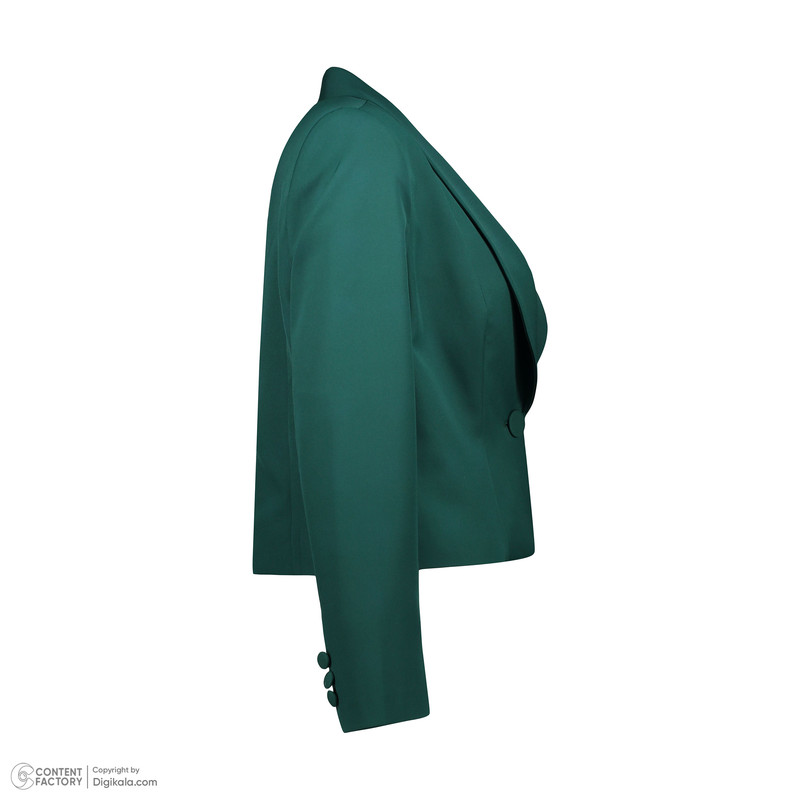 کت زنانه ریسانی مدل 5240 رنگ سبز تیره