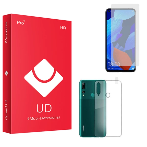 محافظ صفحه نمایش یو دی مدل HQ مناسب برای گوشی موبایل هوآوی Y9 Prime 2019 به همراه محافظ پشت گوشی
