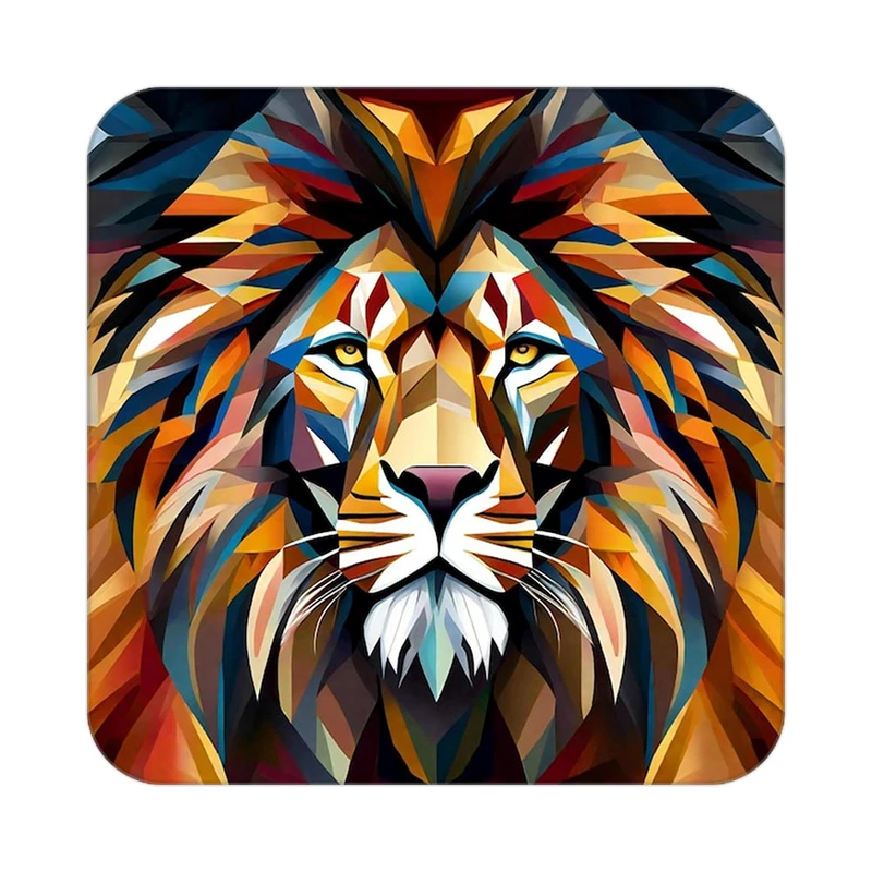 زیر لیوانی کاکتی طرح شیر مدل mp23301