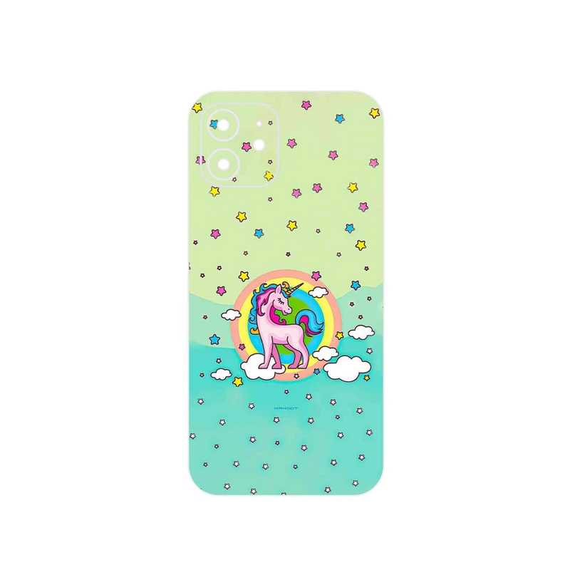 برچسب پوششی ماهوت مدل Rainbow unicorn adventure مناسب برای گوشی موبایل اپل iPhone 12