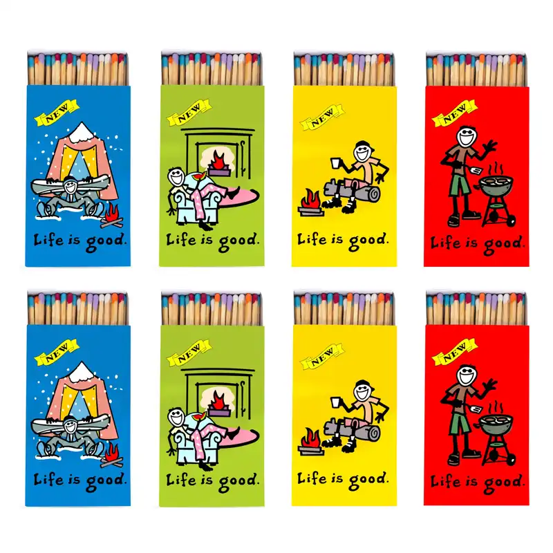 کبریت شومینه مدل زندگی مجموعه 8 عددی