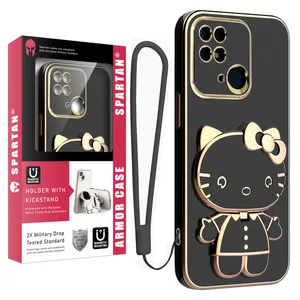 Spartan Kitty Cover For Xiaomi Redmi 10c / Poco C40 with strap