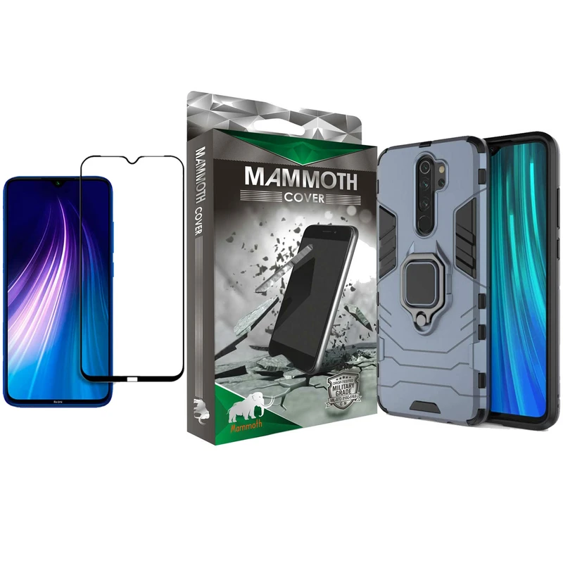 کاور ماموت مدل M-GHB-MGNT مناسب برای گوشی موبایل شیائومی Redmi Note 8 Pro به همراه محافظ صفحه نمایش