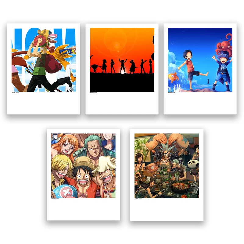 آویز تزیینی عرش مدل انیمه وان پیس one piece کد Asa055 مجموعه 5عددی