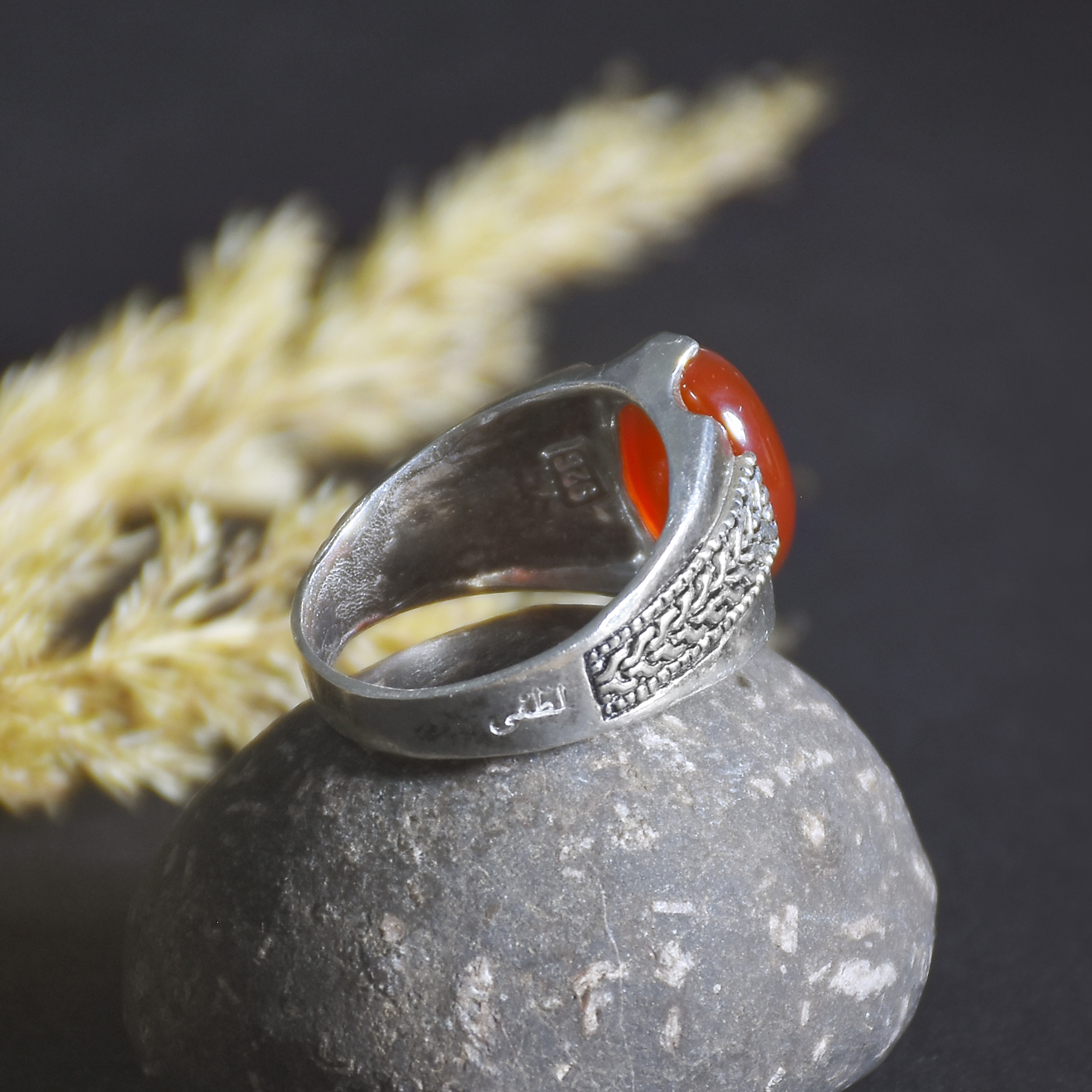 انگشتر نقره مردانه نقره جات لطفی مدل رکاب جان هاردی کد ANMS024E01