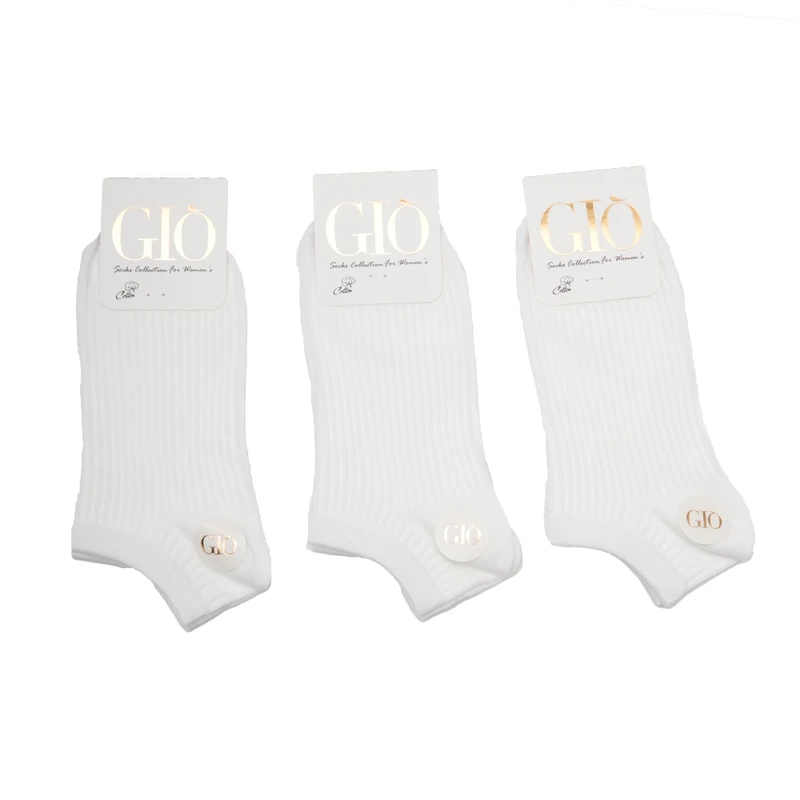 جوراب ساق کوتاه زنانه جیو مدل go20 بسته 3 عددی