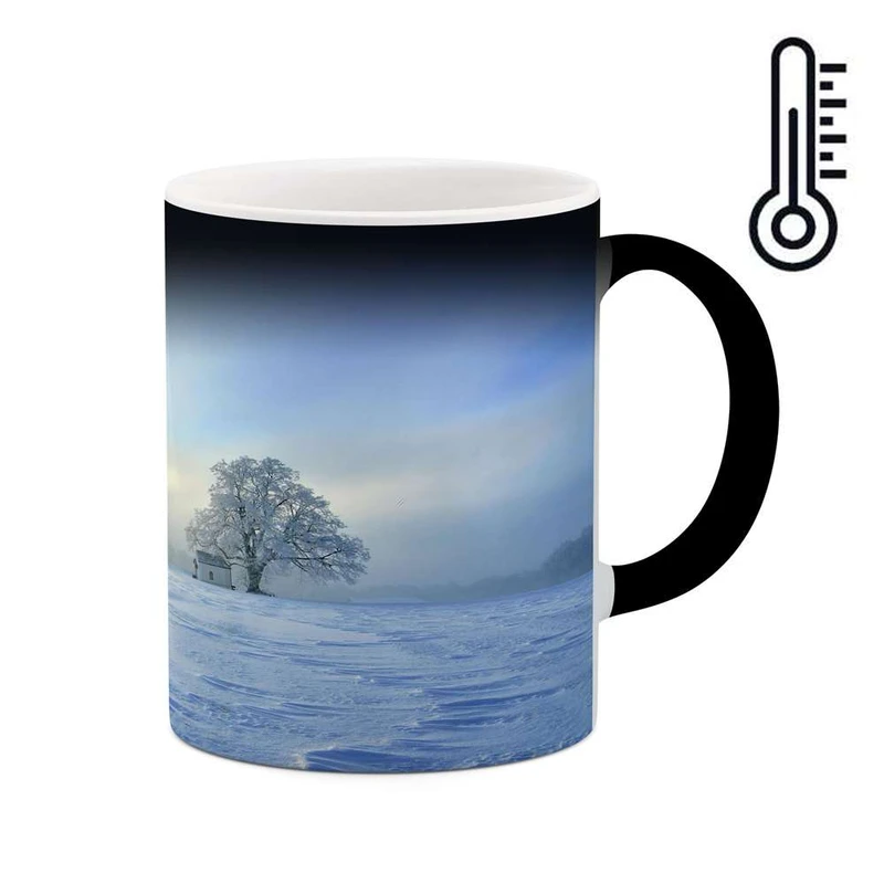 ماگ حرارتی کاکتی مدل منظره برفی کد mgh14871