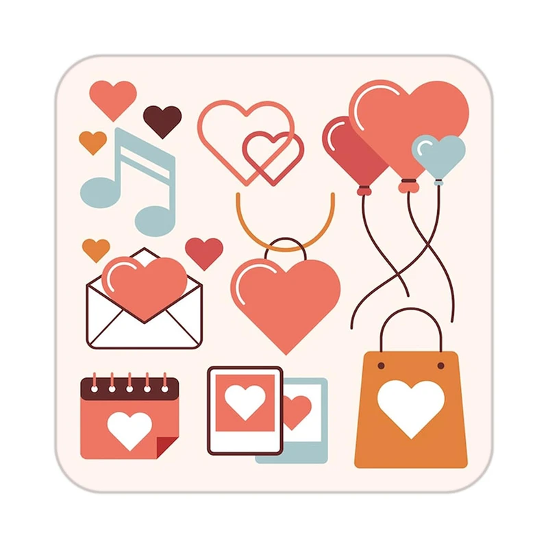 زیر لیوانی کاکتی طرح عاشقانه مدل mp41022