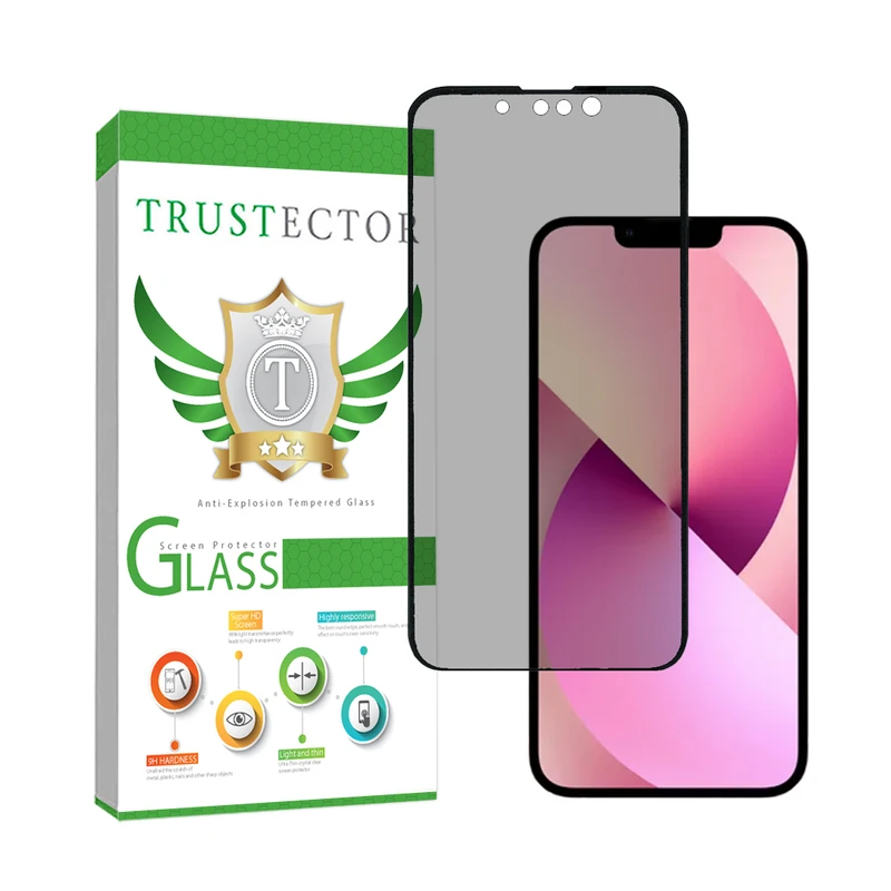  محافظ صفحه نمایش سرامیکی حریم شخصی تراستکتور مدل CERPRIVT مناسب برای گوشی موبایل اپل iPhone 13 Pro / iPhone 13 / iPhone 14