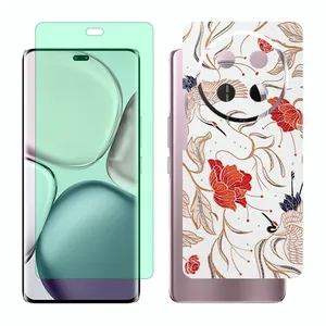 Glass Together model green light screen protector suitable for Honor X9c mobile phone with back cover sticker