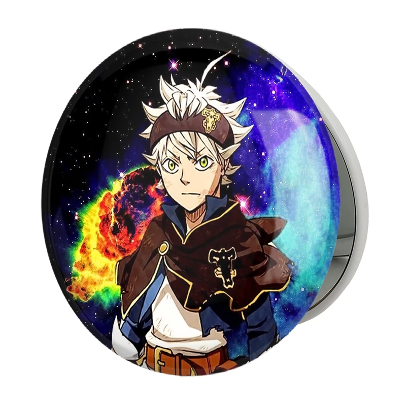 آینه جیبی خندالو طرح آستا انیمه بلک کلاور Black Clover مدل تاشو کد 11746 