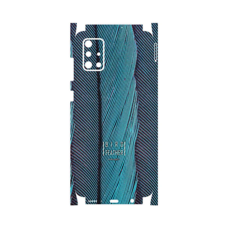 برچسب پوششی ماهوت مدل Turquoise feathers-FullSkin مناسب برای گوشی موبایل سامسونگ Galaxy A71