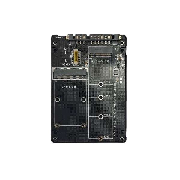 باکس تبدیل M.2 NGFF و mSATA به SATA مدل MS1000 باکس تبدیل M.2 NGFF و mSATA به SATA مدل MS1000