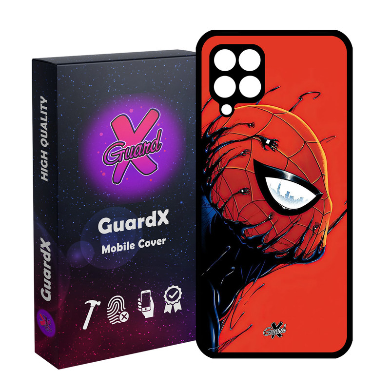 کاور گارد ایکس طرح مرد عنکبوتی مدل Glass10566 مناسب برای گوشی موبایل سامسونگ Galaxy A22 4G