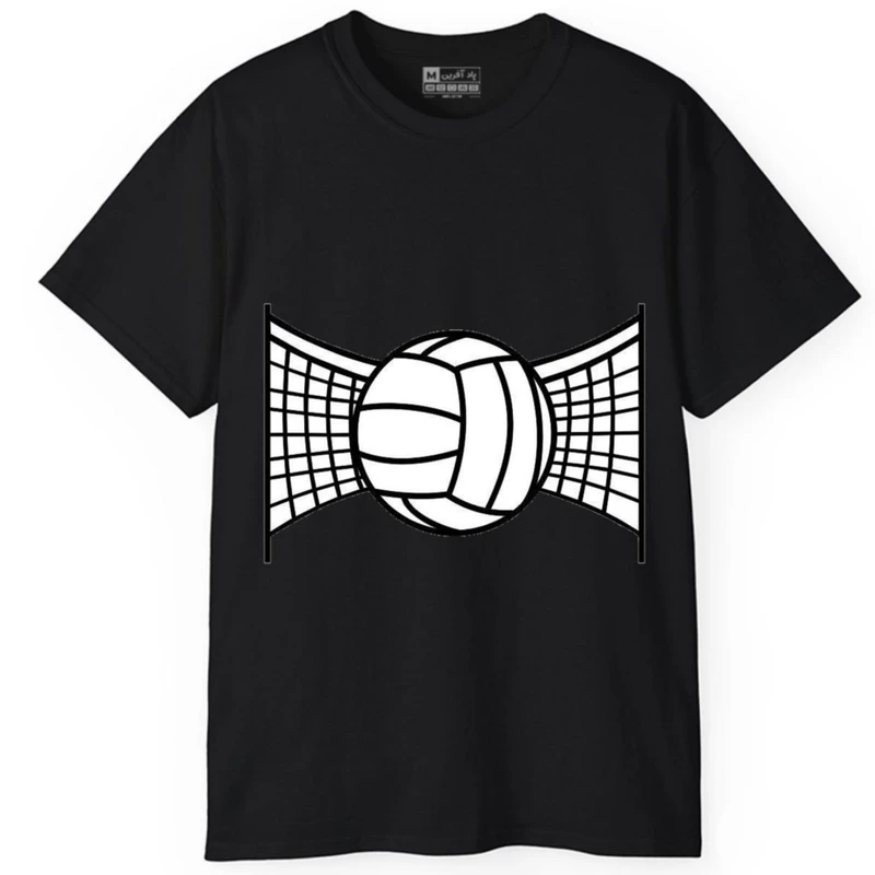 تی‌شرت آستین کوتاه مردانه پاد آفرین مدل توپ تور والیبال کد470