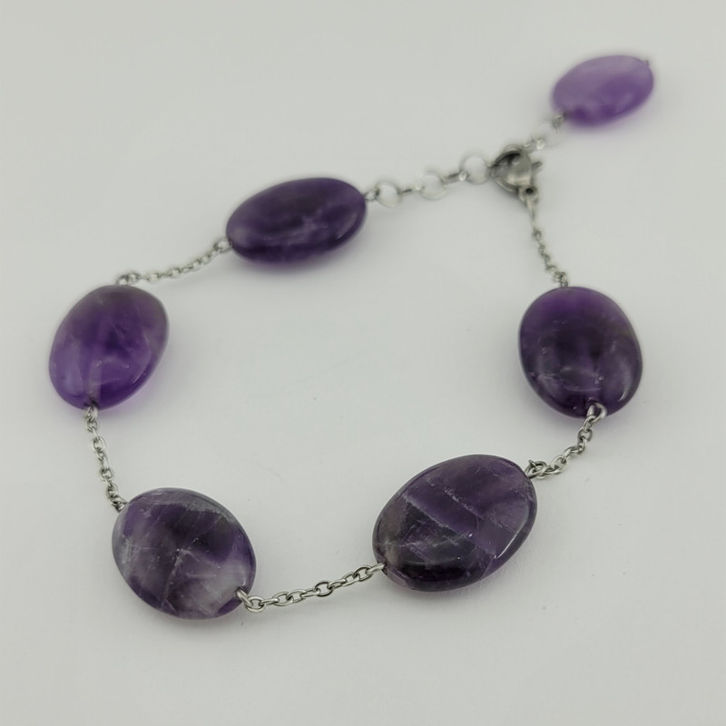 دستبند زنانه مدل آمیتیست کد s23