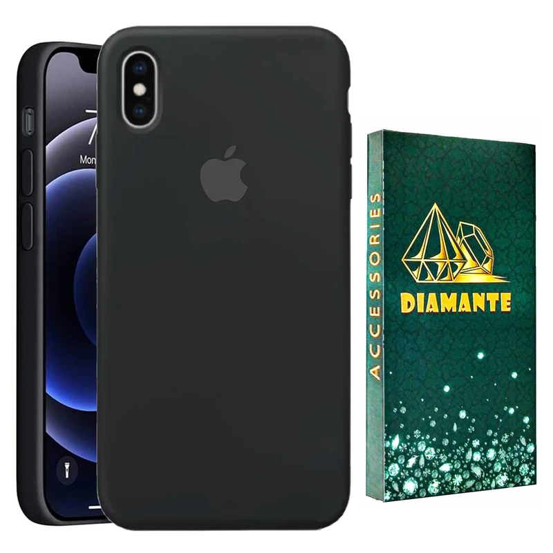 کاور دیامانته مدل سیلیکون کد  Org Gn مناسب برای گوشی موبایل اپل iPhone Xs Max