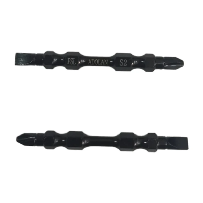 نوک پیچ گوشتی یک سر چهارسو یک سر دو سو مدل ارتجاعی و آهنربایی کد 6.5 بسته 2 عددی