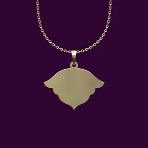 گردنبند طلا 18 عیار زنانه مدوپد مدل شکل هندسی کد P2-1-1074