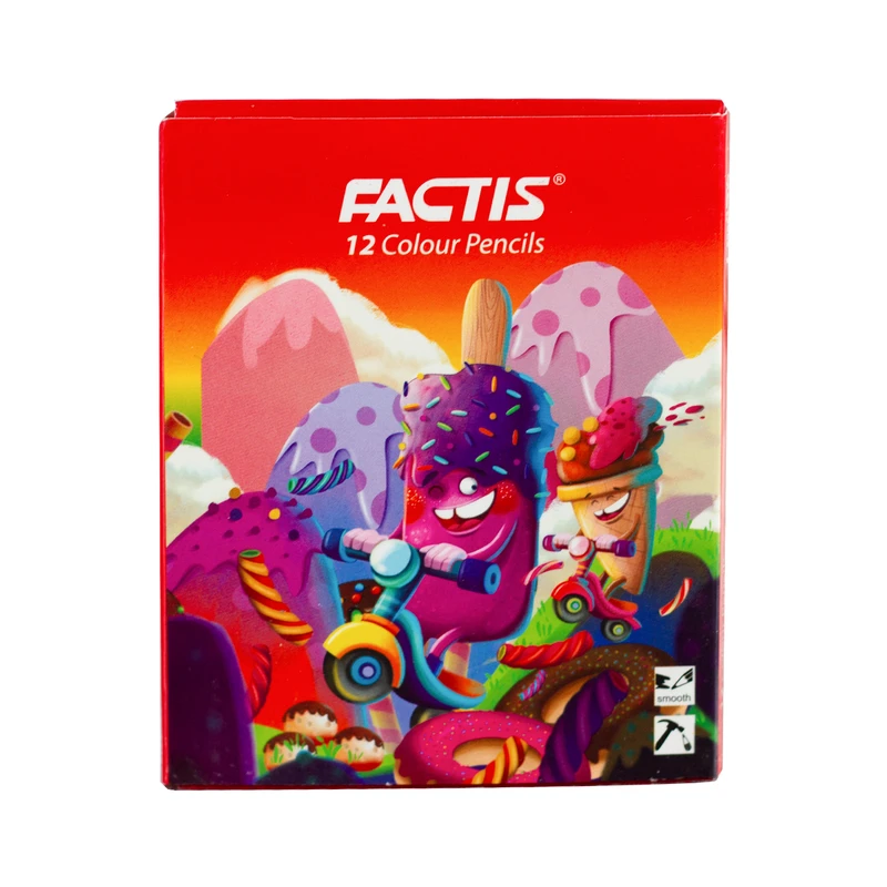 مداد رنگی 12 رنگ فکتیس طرح بستنی