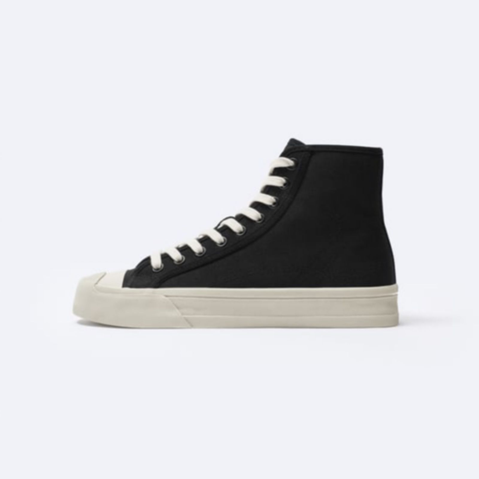 نیم بوت مردانه زارا مدل LACE-UP HIGH-TOP TRAINERS